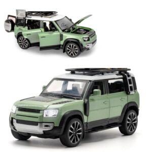 Umadiya® Range Rover Defender 1:32 Scale Model Car Exclusive Alloy Metal Pull Back Die-cast Car Metal Pullback Toy car with Openable Doors